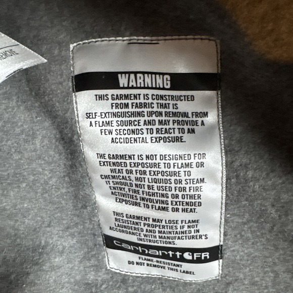 Carhartt Men FR TS4982-FRM Flame Resistant Hoodie CAT3 2112 Gray Medium TALL NEW - Picture 14 of 16